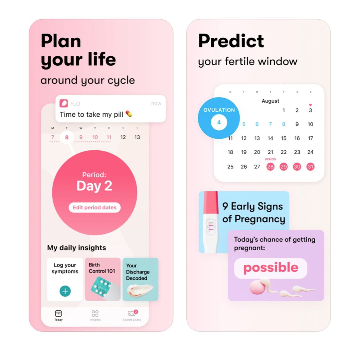Period and Fertility Tracker App